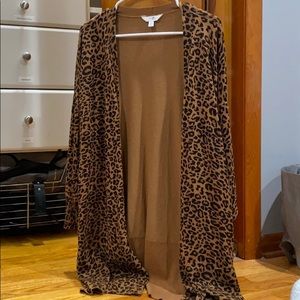 Leopard print cardigan 2X